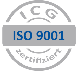 ISO 9001 Zertifizierungssymbol der ICG für weyer IngenieurPartner GmbH