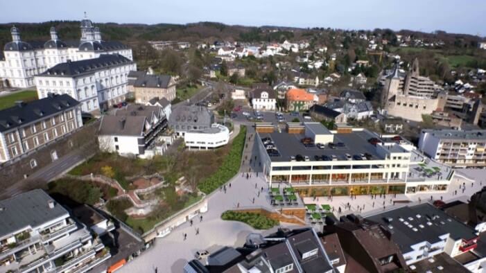 Wettbewerbs- und Vergabeverfahren Bensberg Luftaufnahme Bensberg