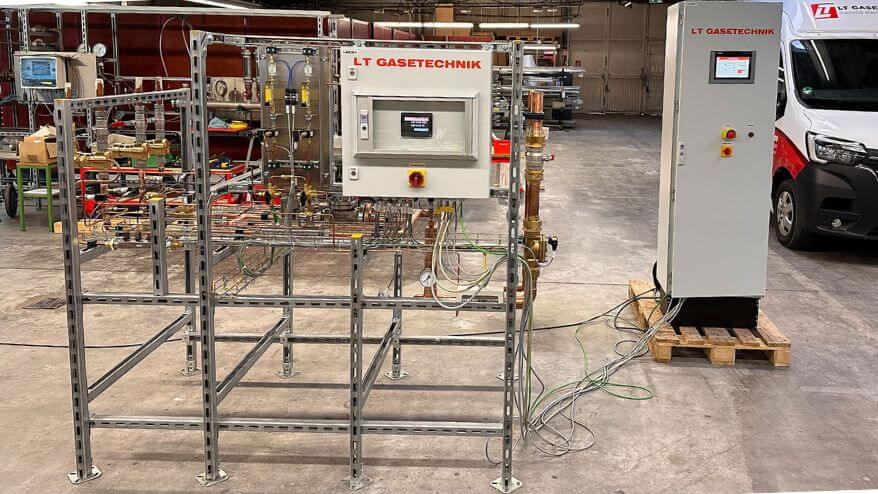 gasmischanlage um wasserstoff mit erdgas zu mischen